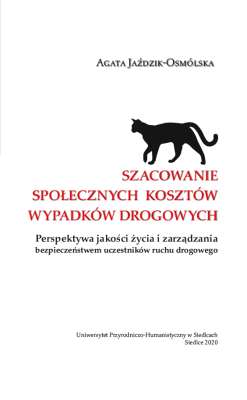 Okładka książki Szacowanie społecznych kosztów wypadków drogowych
